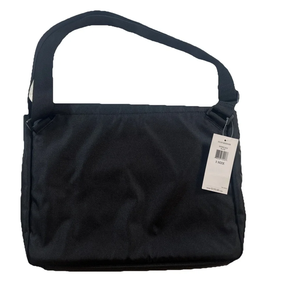 NEW GENUINE SPYDER BLACK‎ NYLON MESSENGER BAG SUPER NICE NWT